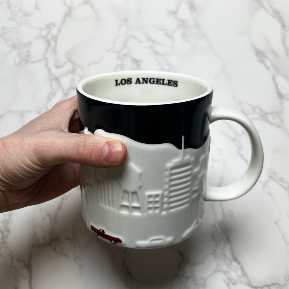 Starbucks Los Angeles Hollywood 3D Car Skyline Relief Mug Limited Edition